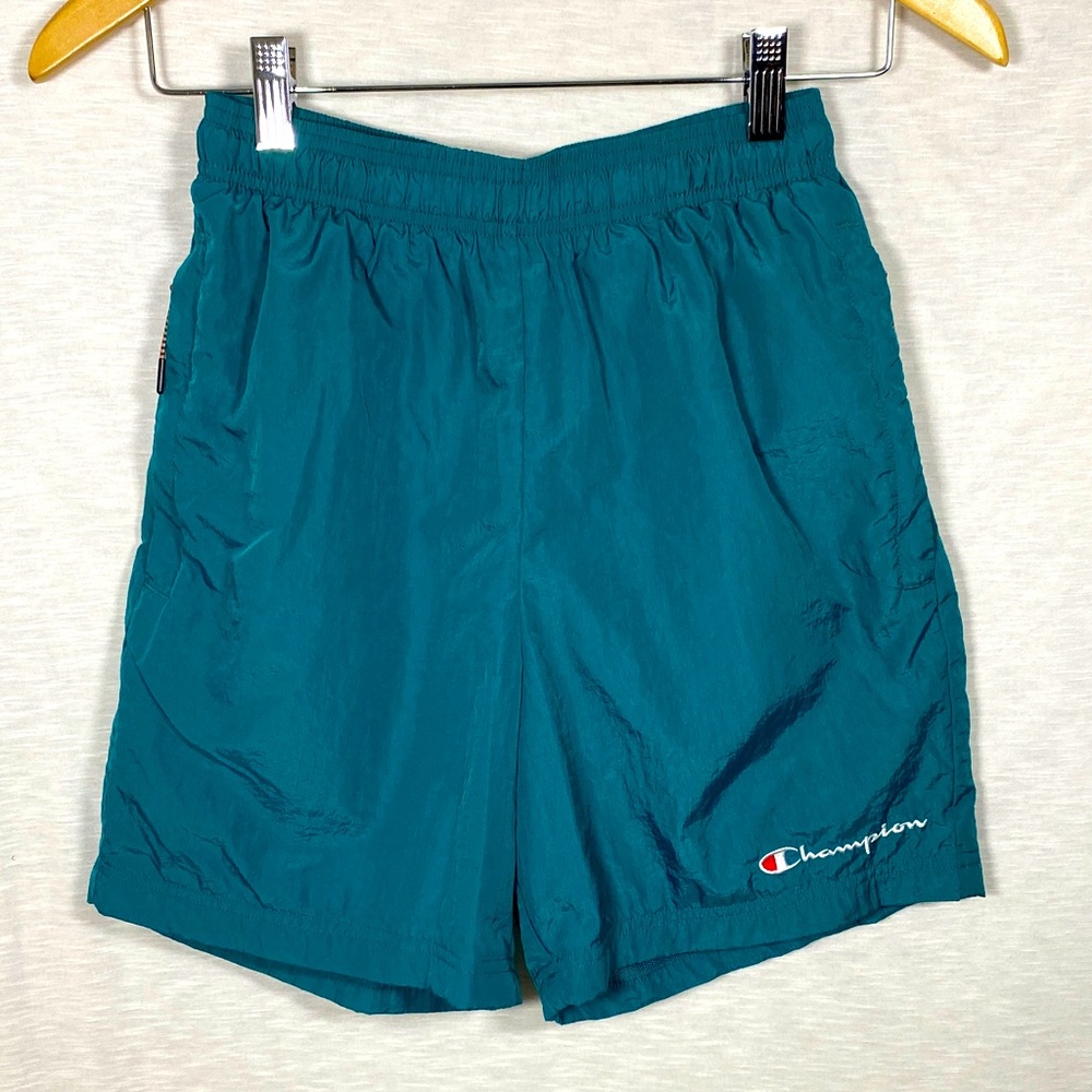 Champion Swim Shorts‎ Men’s Size Small Teal Nylon Workout Athletic Mesh